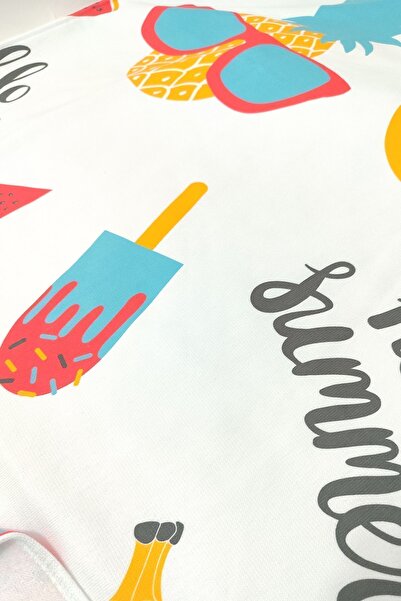 VEVİEN HOME Літній фруктовий пляжний рушник з цифровим принтом 75x150 см