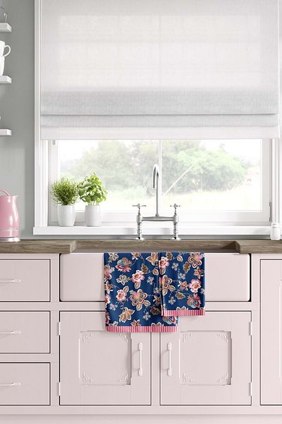 VEVİEN HOME منشفة مطبخ مزخرفة بنمط La Rosa مقاس 35 × 50 سم قماش للتجفيف (يشمل العبوة: 1 منشفة مطبخ)
