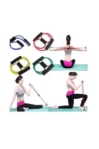 ÇAKABEY Pilates, Exercise Resistance Band Black / Blue / Red with Color Options
