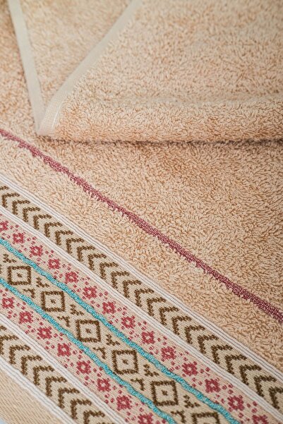 VEVİEN HOME Σετ μπουρνούζι Ansaaj Jacquard 4 τεμαχίων Μπεζ