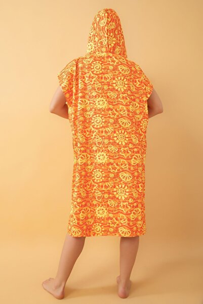 VEVİEN HOME Καλοκαιρινό φόρεμα παραλίας για ενήλικες - Πετσέτα με κουκούλα Poncho με μοτίβο καλοκαιριού