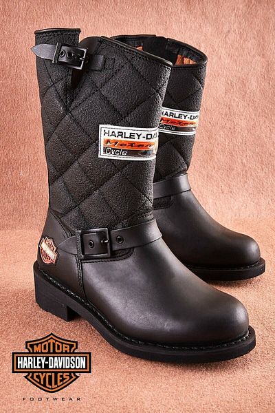 Harley Davidson Кожени ботуши с гумена подметка