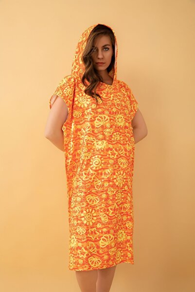 VEVİEN HOME Καλοκαιρινό φόρεμα παραλίας για ενήλικες - Πετσέτα με κουκούλα Poncho με μοτίβο καλοκαιριού