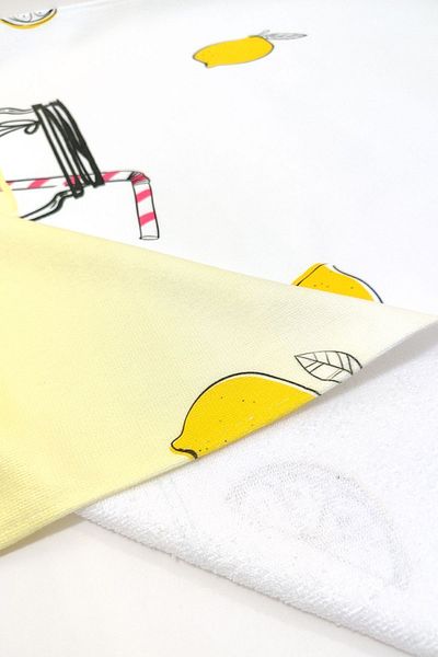 VEVİEN HOME Summer Lemon Digital Printed 75x150 Cm Beach Towel