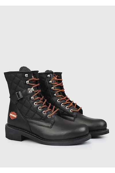 Harley Davidson Δερμάτινες Μπότες - Λαστιχένια Σόλα