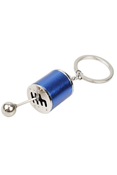 Hombak Hareketli Araba Manuel Vites Anahtarlık Altı Hız Dişli Shifter Topuzu Metal Anahtarlık