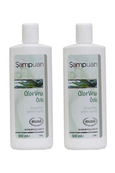 Ersağ 300ml Aloe Vera Extract Shampoo - 2pcs