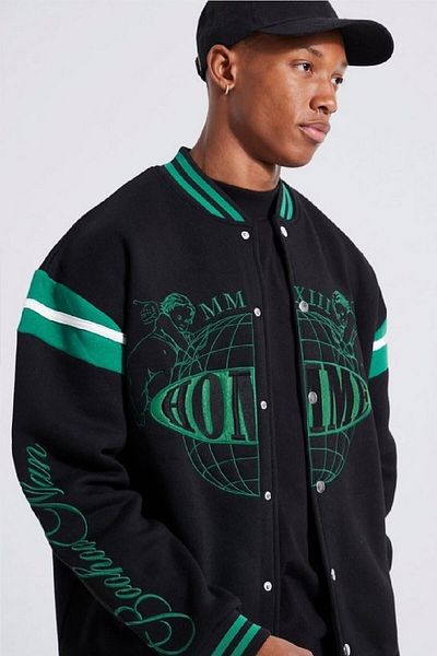 NEWLAKER Унисекс Oversize Limited Edition Homme Bomber College Jacket
