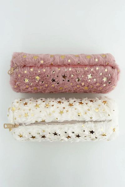 feinas Λευκή Λούτρινη Θήκη Στυλό - 24X9CM