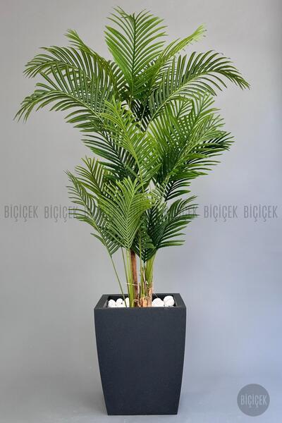 BİÇİÇEK Yapay Areka Palmiyesi 220 cm lux dış mekan saksıda