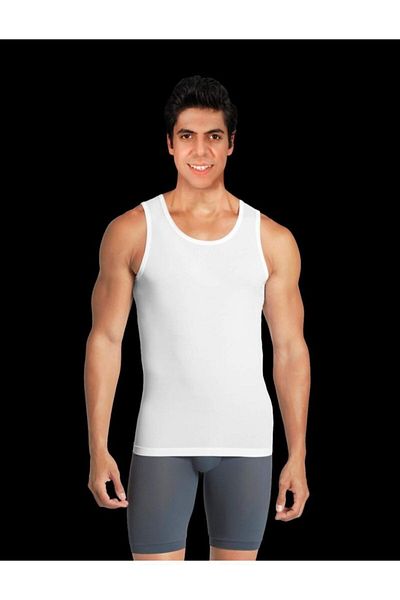 saac Ανδρικό εσώρουχο Cengiz White Rib Combed Cotton - 100% βαμβάκι, 1 τεμάχιο - 645
