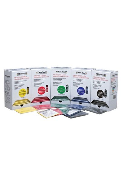THERABAND شريط بيلاتيس للتمرين، إطار مقاومة أزرق، 1.5 متر