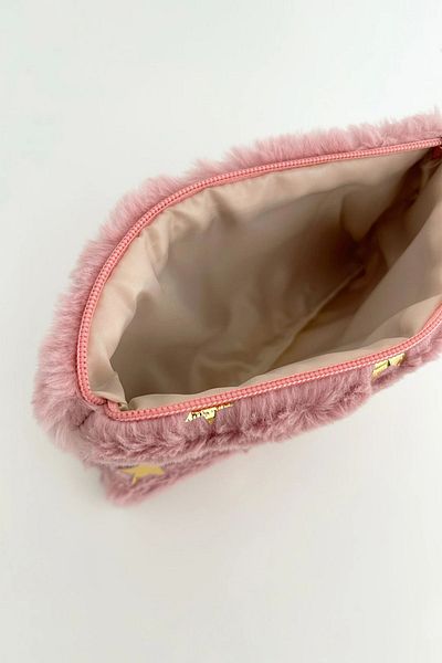 feinas Ροζ Αστέρι Λούτρινο Συμπλέκτη - 23x14 cm