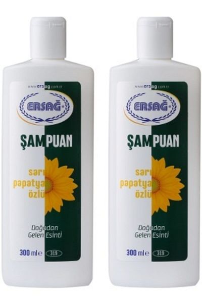 Ersağ 300 ml Yellow Chamomile Extract Shampoo - 2 Pieces