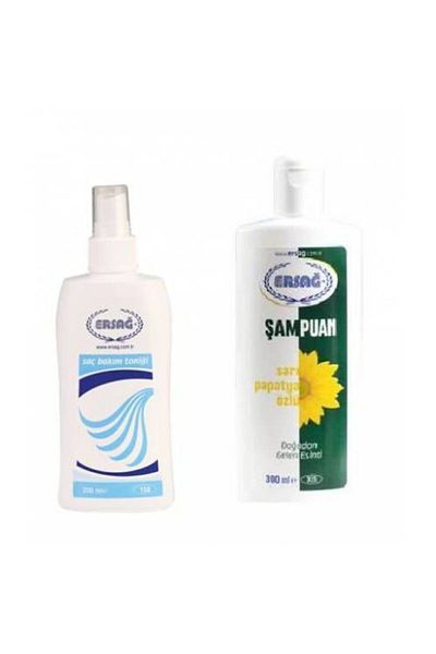 Ersağ Yellow Chamomile Extract Shampoo and Hair Tonic Set