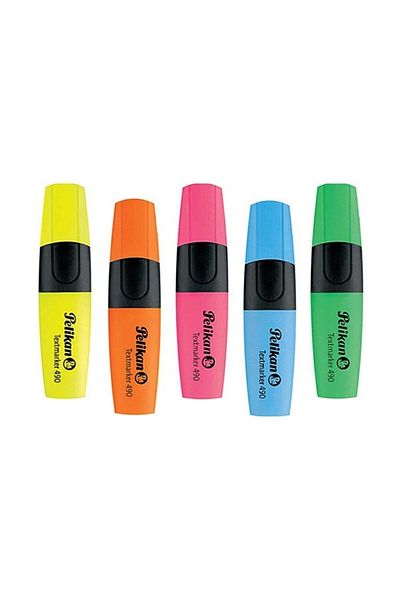 Pelikan 5 Color 490 Highlighter Marking Pen Set