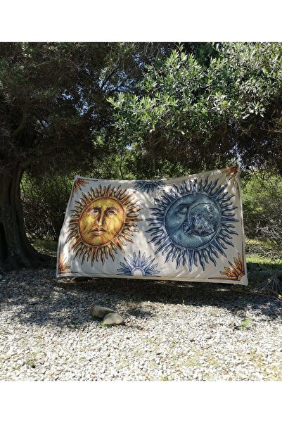 WANDER TAPESTRY Giant Size Sun and Moon Wall Cover Tapestry 270x150 cm