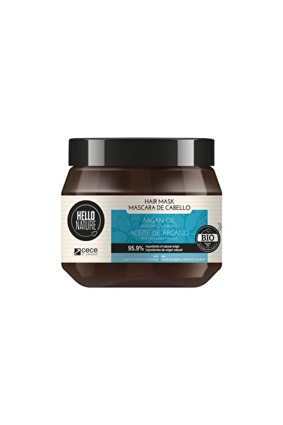HELLO NATURE قناع العناية بالشعر بزيت الأركان 250 مل