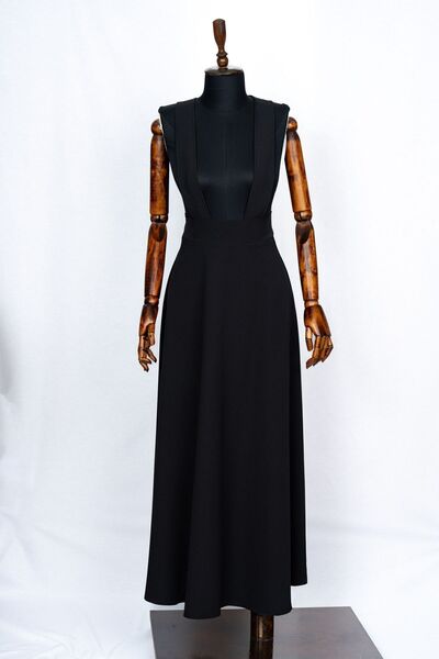 Sihirli Düğmeler Askılı Etek