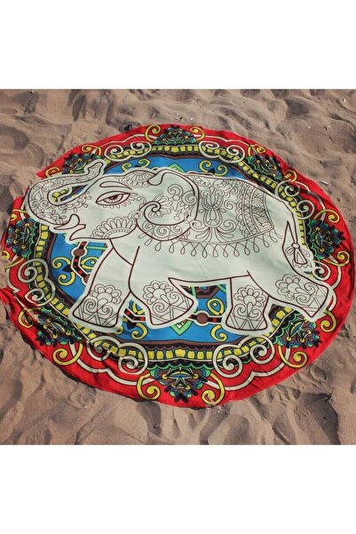 WANDER TAPESTRY Tapiserie rotundă cu elefant norocos 150x150