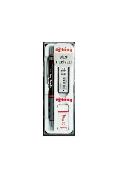 Rotring Tikky 0.7mm Claret Red 3-Piece School Set