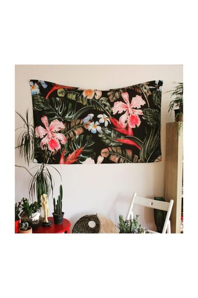 WANDER TAPESTRY غطاء حائط على شكل نباتات استوائية مقاس 150x95