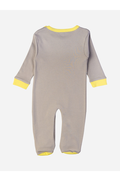 Babies Basic By Styli Bear Graphic Long Sleeves Sleepsuit
