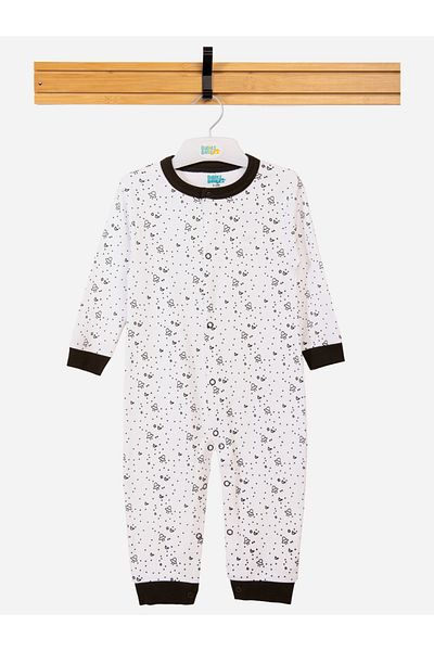 Babies Basic By Styli Ditsy Print Long Sleeves Sleepsuit