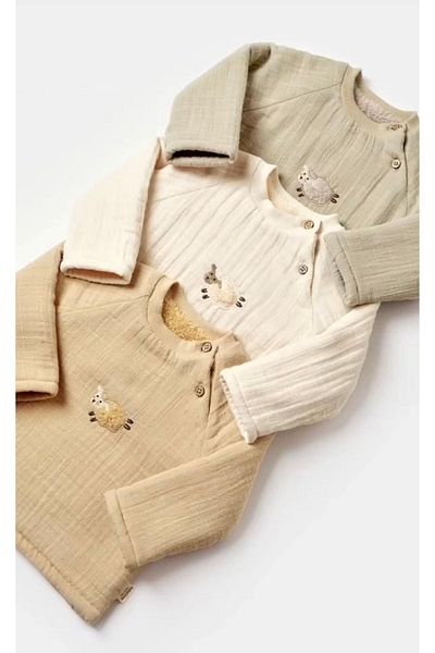 BabyCosy Kuzucuk 100% Organic Cotton Long Sleeve Top and Bottom Set