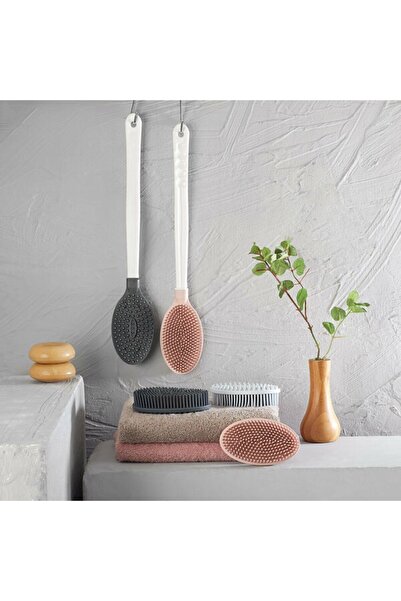 Evsamutfakgereçleri Redrose Banyo Vucut Ve Masaj Fırçası Silikonlu Saplı Gp152 5015 (24*1)