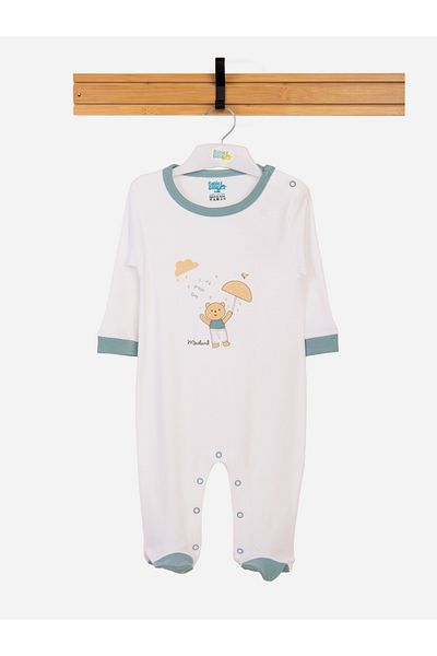 Babies Basic By Styli بدلة نوم بأكمام طويلة بطبعة دب