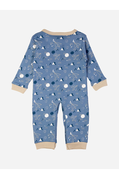 Babies Basic By Styli All Over Print Long Sleeves Sleepsuit