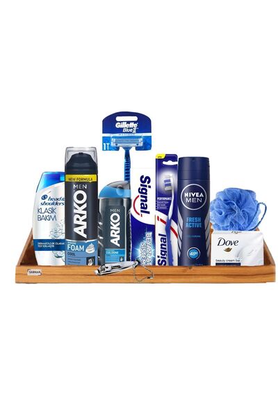 Arko Men Sandıksız Erkek Bohçası Erkek Bakım Seti Erkek Söz Nişan Bohça Seti ...