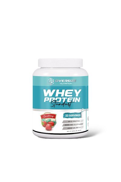 Oversize Sports Strawberry Colored Oversize Nutrition Whey Protein - 760g 23 Servings
