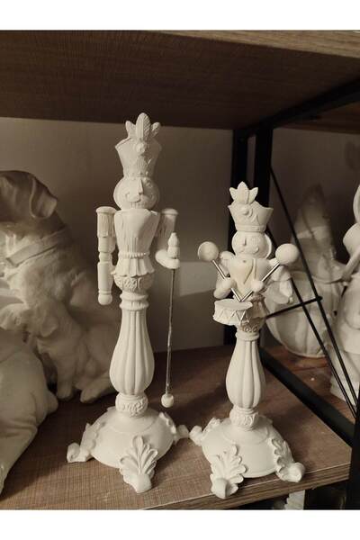 BilgeCe hoMe Boyasız ham Kurşun asker şamdan seti, Boyasız Kurşun asker şamdan, Polyester heykel