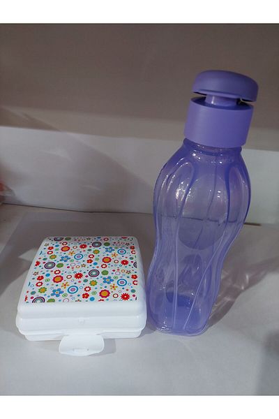 Tupperware Sandwich Box and Water Bottle