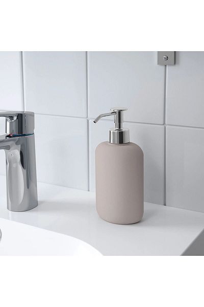 IKEA EKOLN δοσομετρητής υγρού σαπουνιού, μπεζ, 300 ml