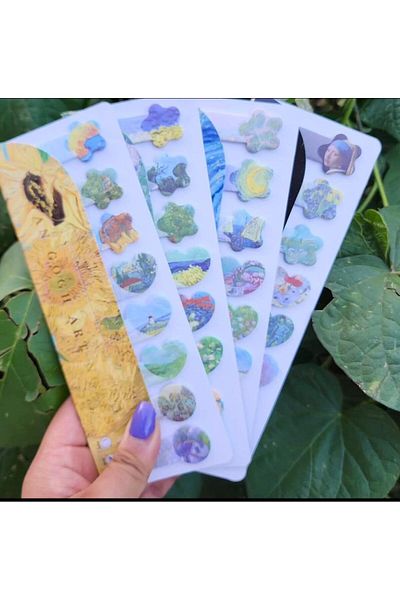 Yağmurella Van Gogh Works Patterned Postit Note Paper - 1 Piece