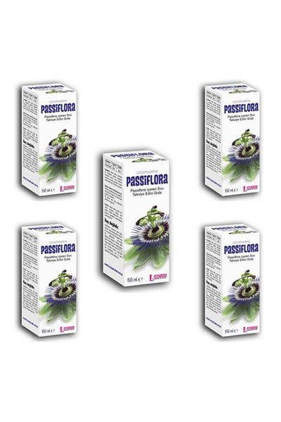 LedaPharma Passiflora 150 Ml 5 Pieces Food Syrup - Liquid Supplement