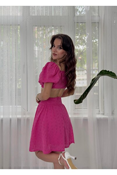 LUVESSE Olivia Fuşya Alt Üst Takım