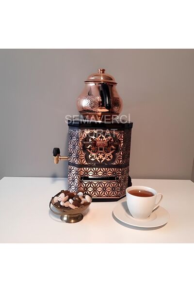 dumansız semaver Jelli Nostalji Bakır Semaver