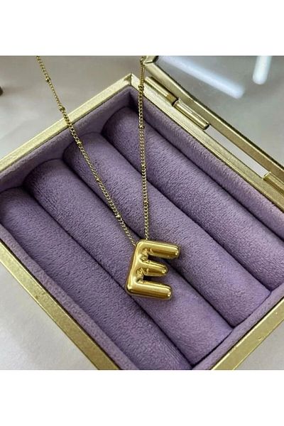 Accessories Three-Dimensional Balloon Necklace with Steel Letter