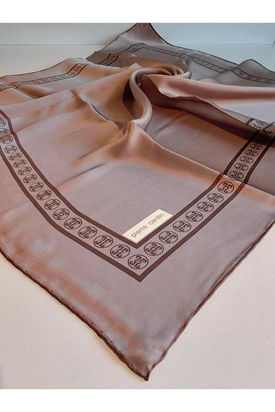 Pierre Cardin PİERRE CARDİN Μεταξωτό κρεπ σατέν κασκόλ - 2025 Kiş Season 8929230-331