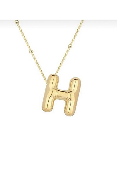 Accessories Three-Dimensional Balloon Necklace with Steel Letter