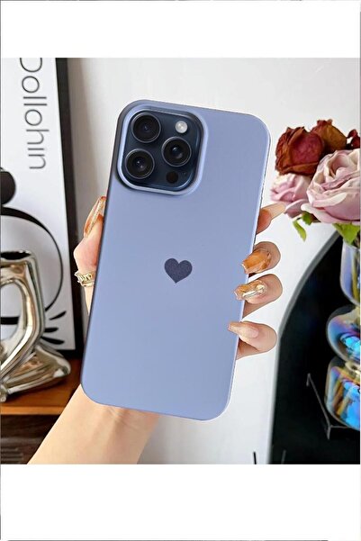 3GEN CASE حافظة مخملية متوافقة مع هاتف iPhone 14 Pro مع شعار قلب