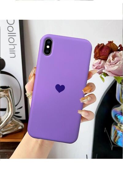 3GEN CASE حافظة إطلاق متوافقة مع هاتف iPhone XR مع شعار قلب ومخمل من الداخل