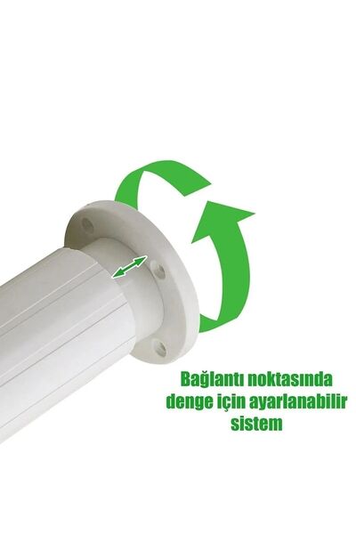 Genel Markalar 4 Adet 10 Cm Polimer (SERT PLASTİK) Dolap Ayak Ayarlı- Vidalı - Tv Ünitesi Ayak-komidin Ayak-