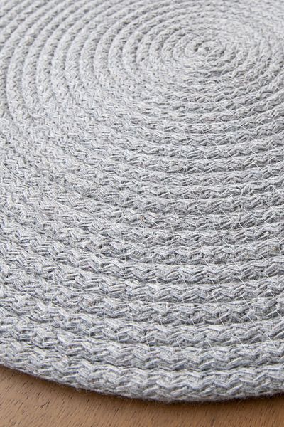 ARMİDA CONCEPT 2 Pieces Gray Jute Plate / American Service Lux Presentation Plate Mat