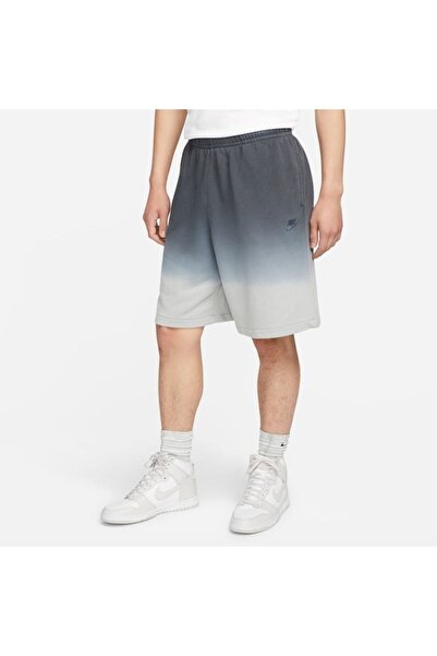Nike Club+ French Terry Dip Dyed Erkek Şort - Gri Dq4633-070