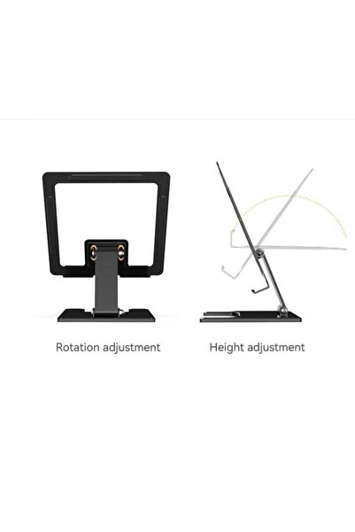 Asfal 14 Inch Foldable Phone and Tablet Holder - Adjustable Opening and Occupying No Space